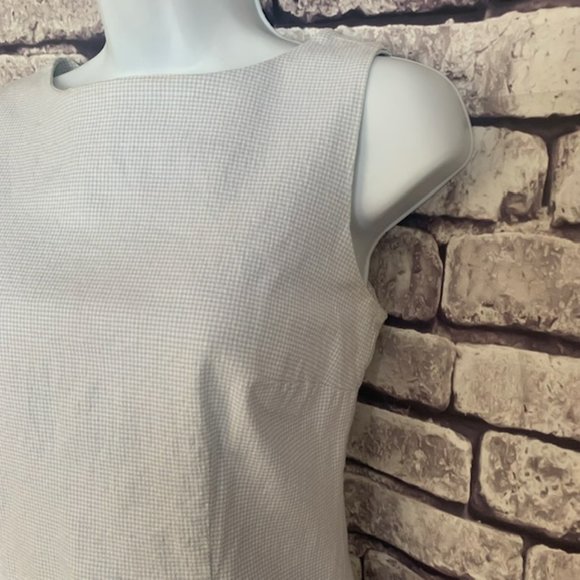 Blue & White Sleeveless Dress Size 6 - Picture 3 of 9